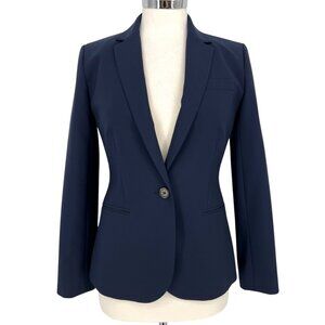 J.Crew Bi-Stretch One Button Tollegno 1900 Wool Blazer Size 4